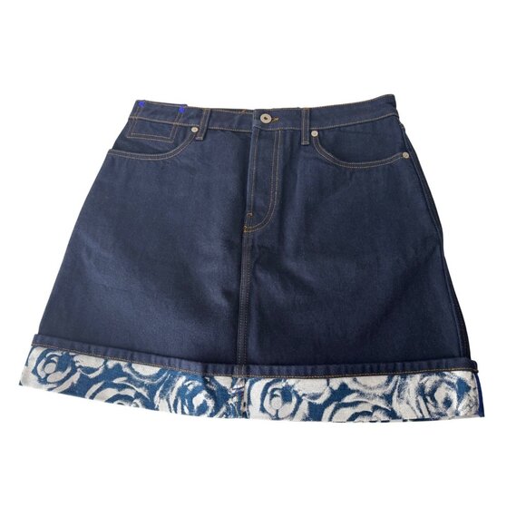 Burberry Women's Blue Heavyweight Denim Cotton Mini Skirt US 10 UK 12 EU 44 - Picture 6 of 16